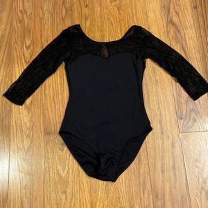 Black dance/ballet leotard